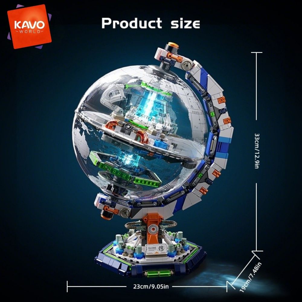 KAVOWORLD 1793PCS Sci-Fi Skyve - Office Tech Certification recension och pris