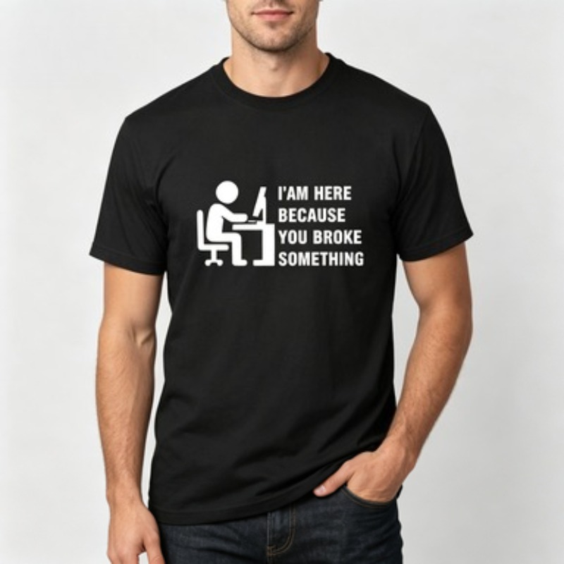 Soft Cotton Men T-shirt Tech S - Tech Office Worker recension och pris