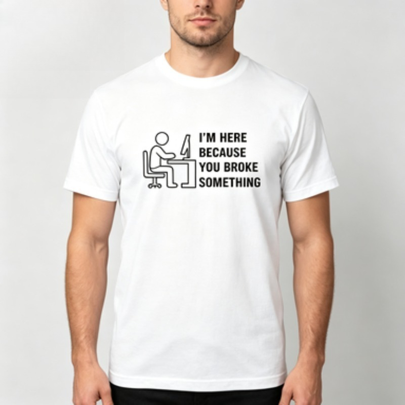 Soft Cotton Men T-shirt Tech S - Tech Office Worker recension och pris