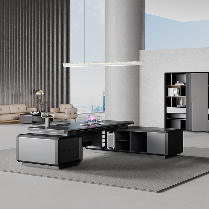-Modern Luxury Wooden Desk Wor - Office Tech Design recension och pris